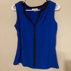 Bright blue Calvin Klein shirt